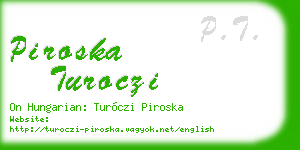 piroska turoczi business card